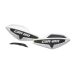 WIND DEFLECTORS White/Black